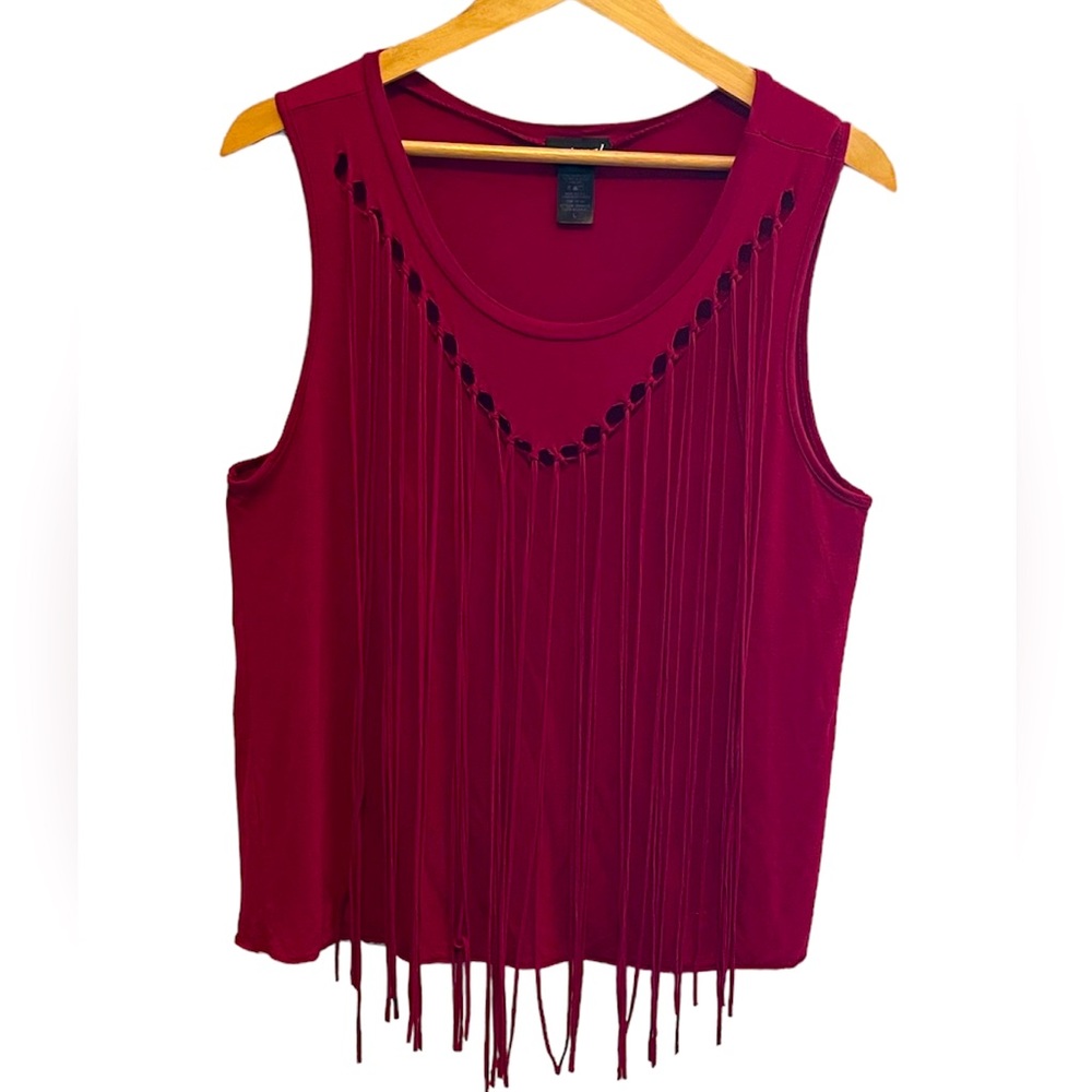 WET SEAL | Fringe Tank Top - Large